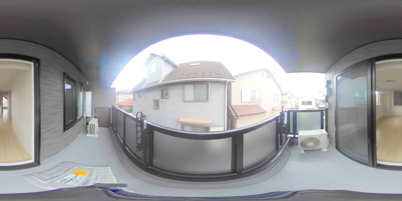 パノラマ画像バルコニー