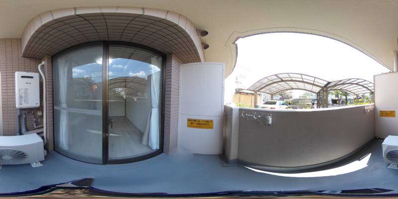 パノラマ画像バルコニー