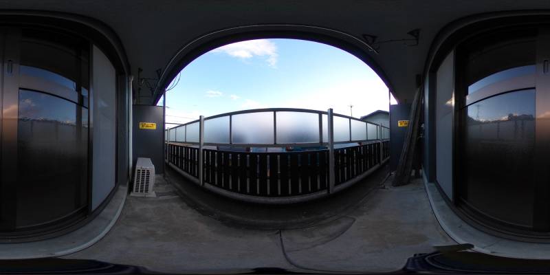 パノラマ画像バルコニー