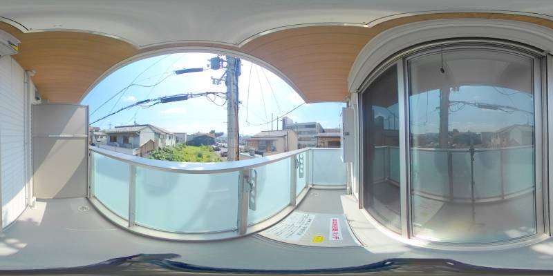 パノラマ画像バルコニー