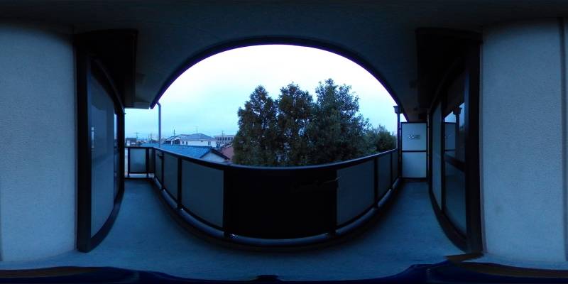 パノラマ画像バルコニー