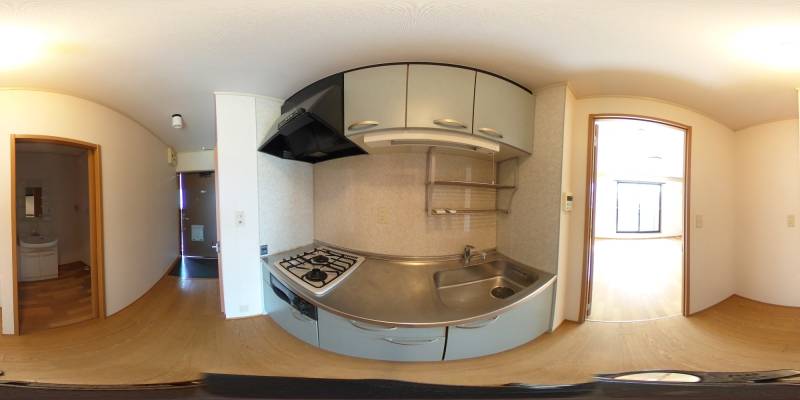 パノラマ画像キッチン