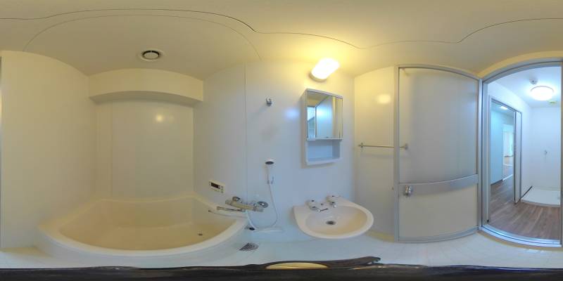 パノラマ画像バスルーム