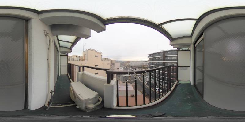 パノラマ画像バルコニー