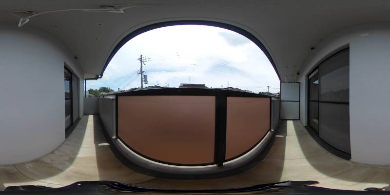 パノラマ画像バルコニー