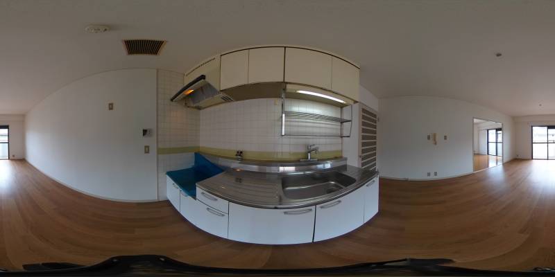 パノラマ画像キッチン