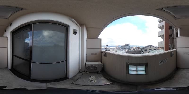 パノラマ画像バルコニー