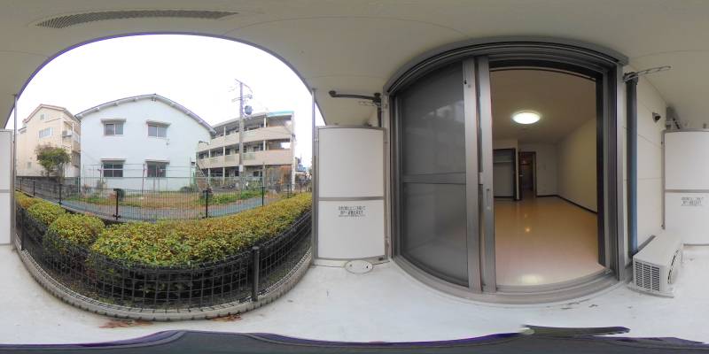 パノラマ画像バルコニー