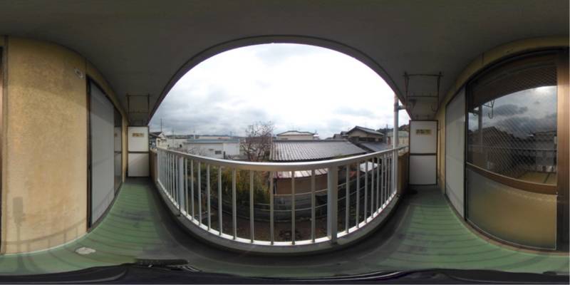 パノラマ画像バルコニー