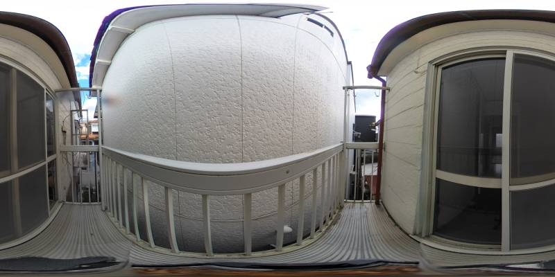 パノラマ画像バルコニー