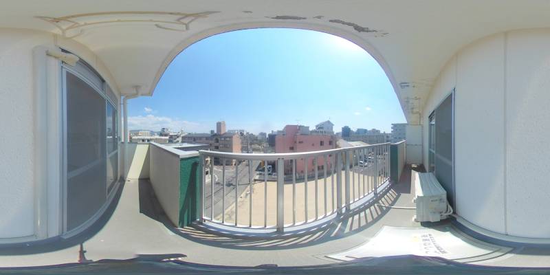 パノラマ画像バルコニー