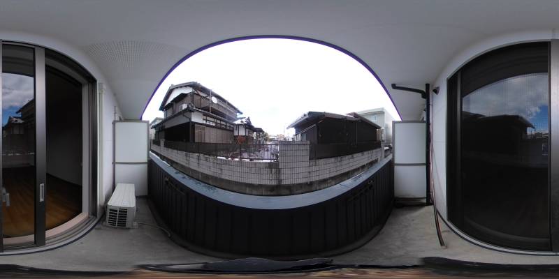 パノラマ画像バルコニー