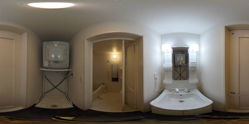 パノラマ画像洗面所