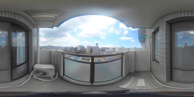 パノラマ画像バルコニー