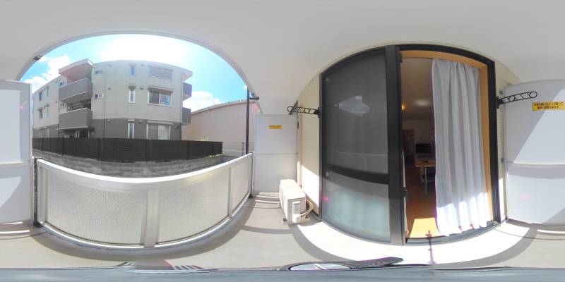 パノラマ画像バルコニー