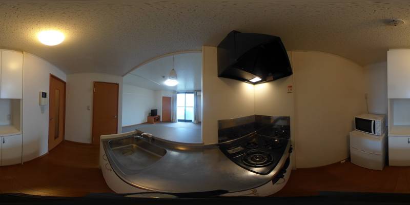 パノラマ画像キッチン