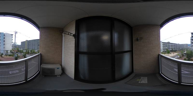 パノラマ画像バルコニー