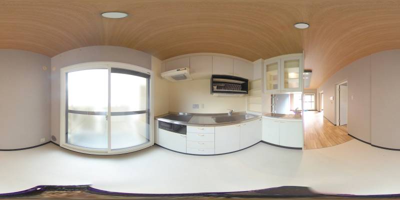 パノラマ画像キッチン