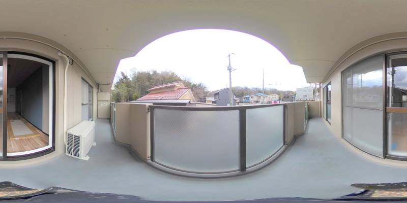 パノラマ画像バルコニー