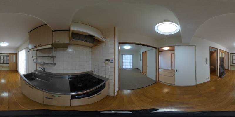 パノラマ画像キッチン