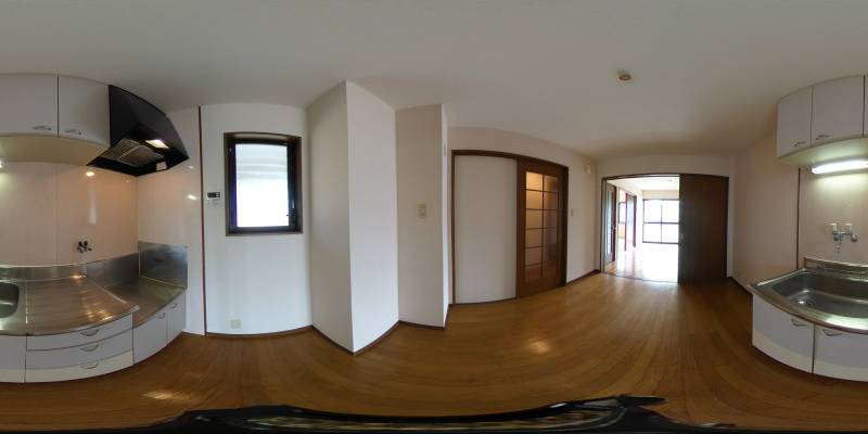 パノラマ画像キッチン