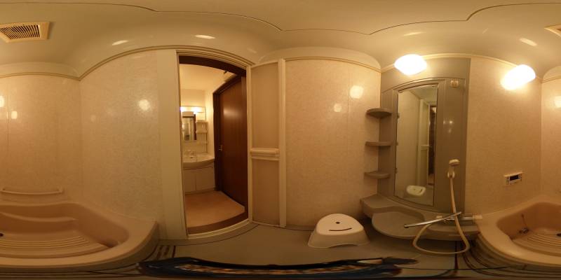 パノラマ画像バスルーム