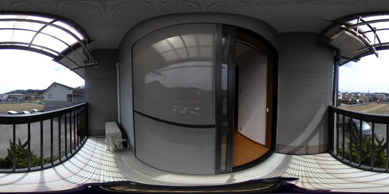 パノラマ画像バルコニー