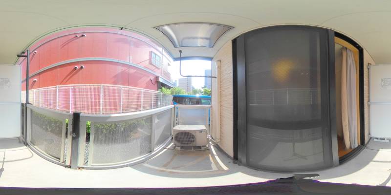 パノラマ画像バルコニー