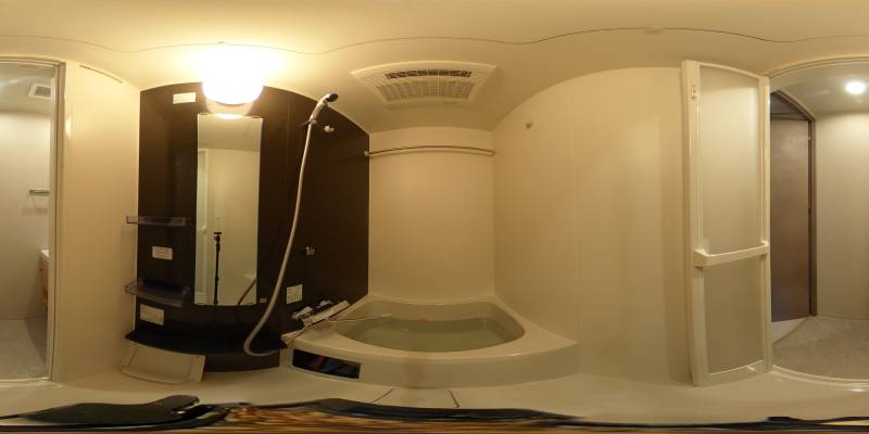 パノラマ画像バスルーム