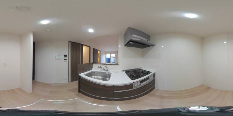 パノラマ画像キッチン