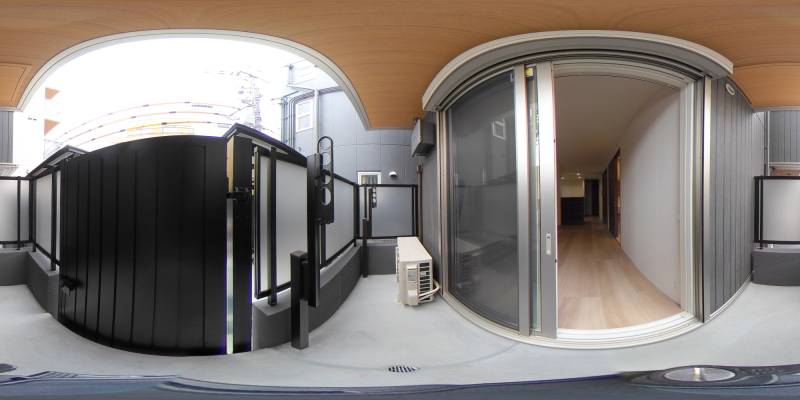 パノラマ画像バルコニー