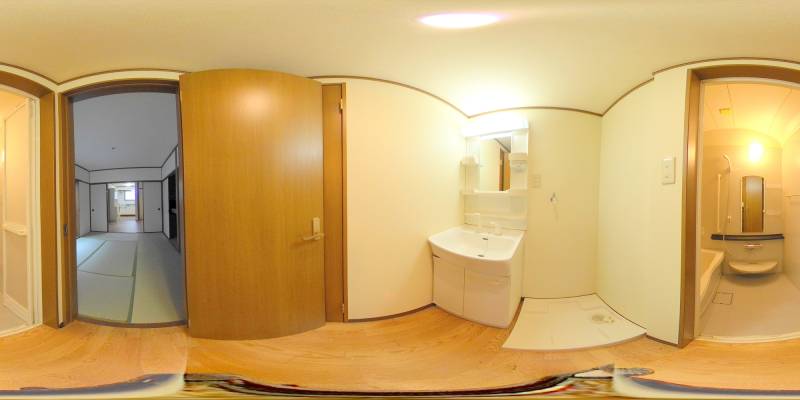 パノラマ画像洗面所