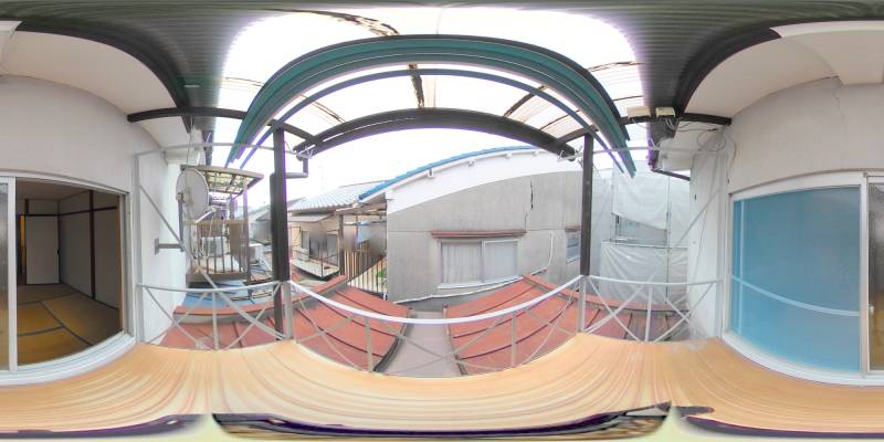 パノラマ画像バルコニー