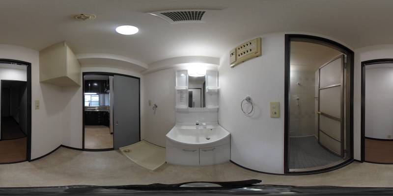 パノラマ画像洗面所