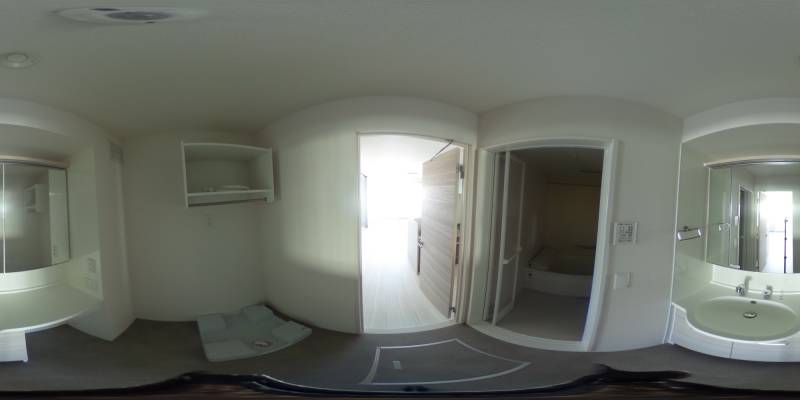 パノラマ画像洗面所
