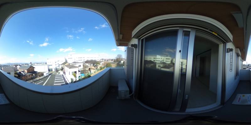 パノラマ画像バルコニー