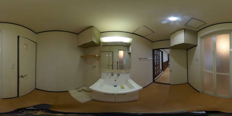 パノラマ画像洗面所