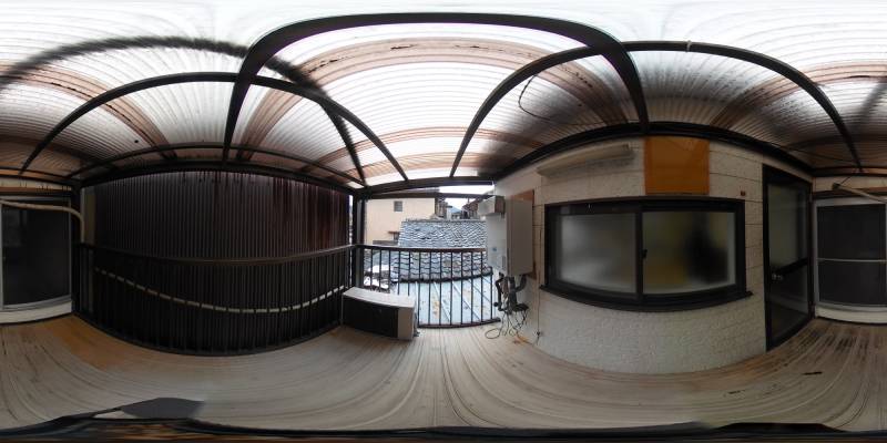 パノラマ画像バルコニー