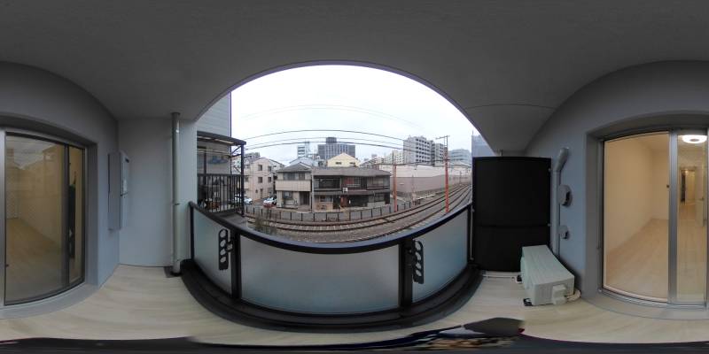 パノラマ画像バルコニー