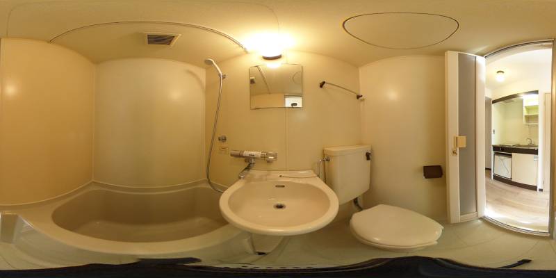 パノラマ画像洗面所