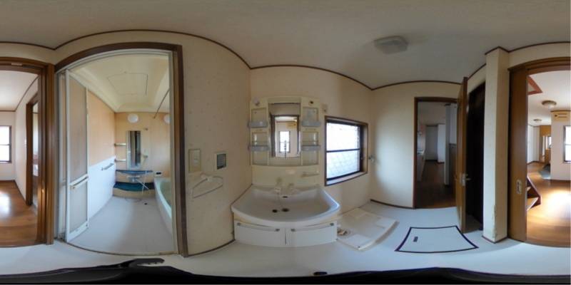 パノラマ画像洗面所