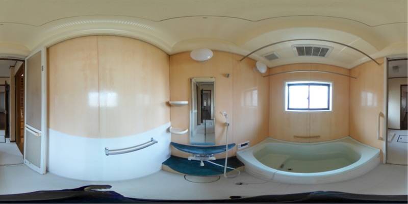 パノラマ画像バスルーム