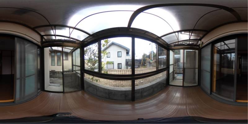 パノラマ画像バルコニー