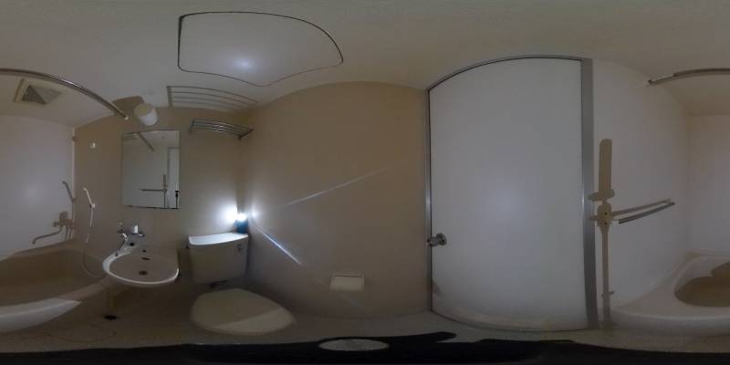 パノラマ画像バスルーム