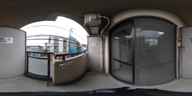 パノラマ画像バルコニー