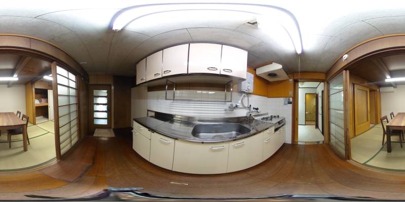 パノラマ画像キッチン