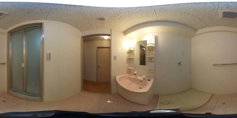 パノラマ画像洗面所