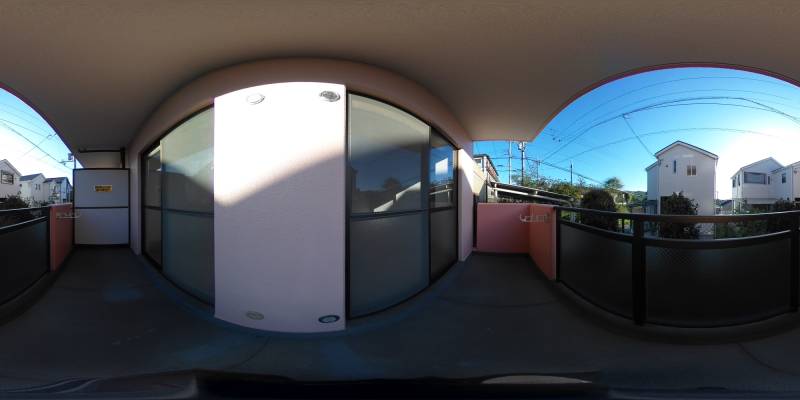 パノラマ画像バルコニー