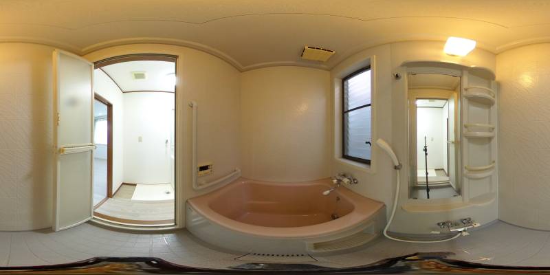 パノラマ画像バスルーム