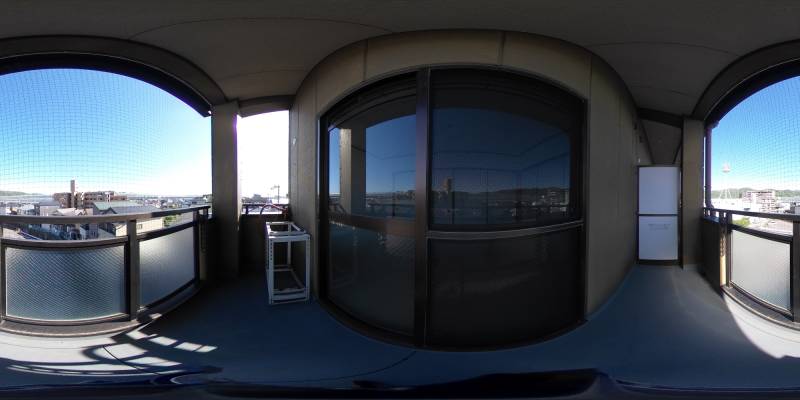 パノラマ画像バルコニー